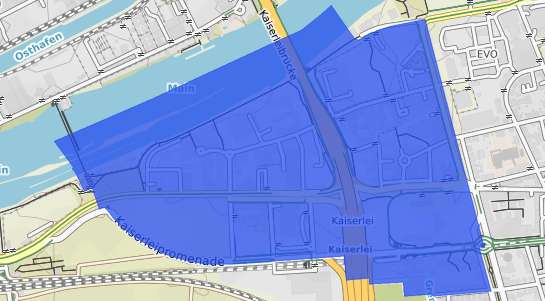 Bodenrichtwertkarte Offenbach am Main Kaiserlei